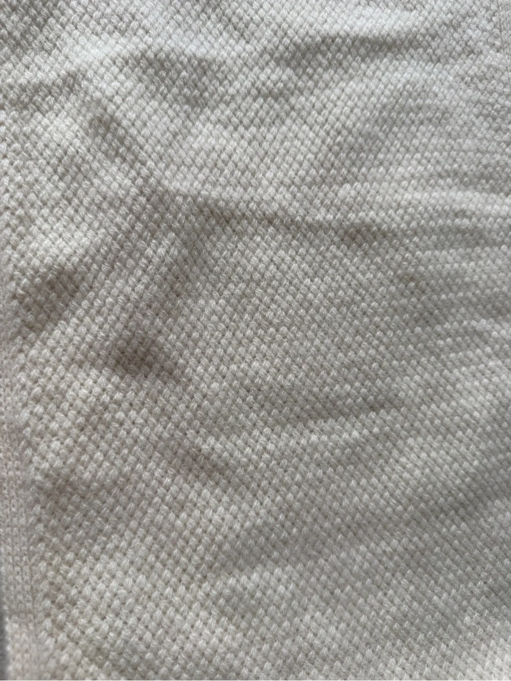 Garnet Hill cream beige cashmere scarf